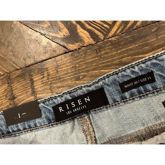 Distressed Gray Straight Leg Jeans - Picture 2 of 15